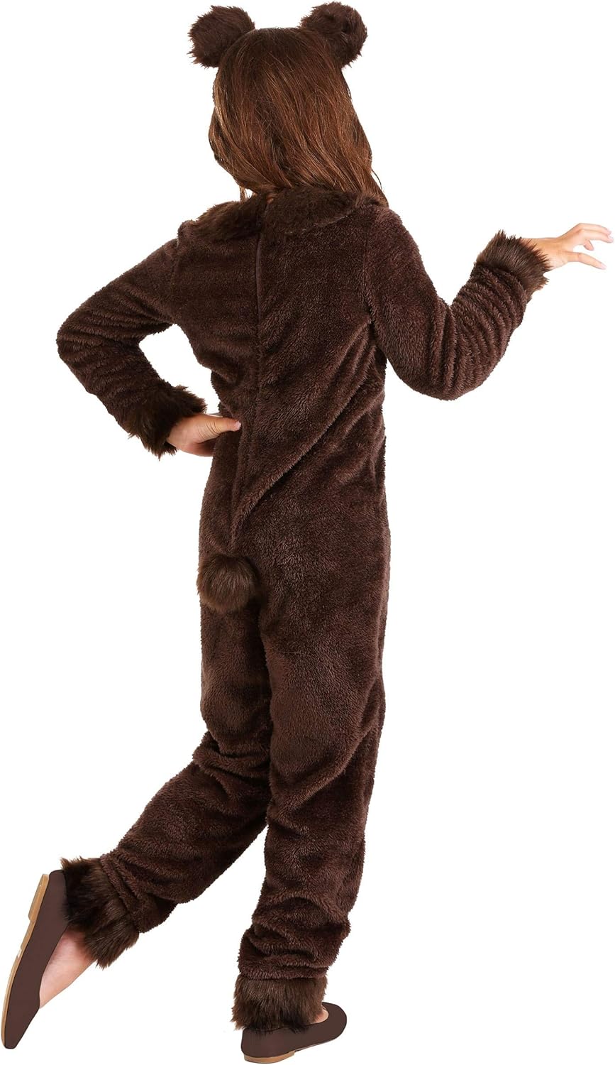 Girls Halloween Grizzly Bear Costume Size X-Small to X-Large