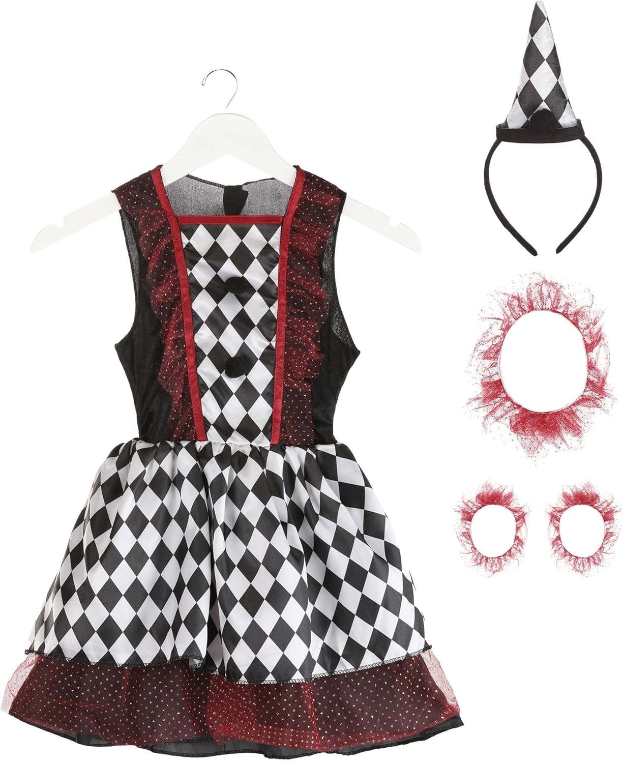 Elegant Kids Harlequin Costume