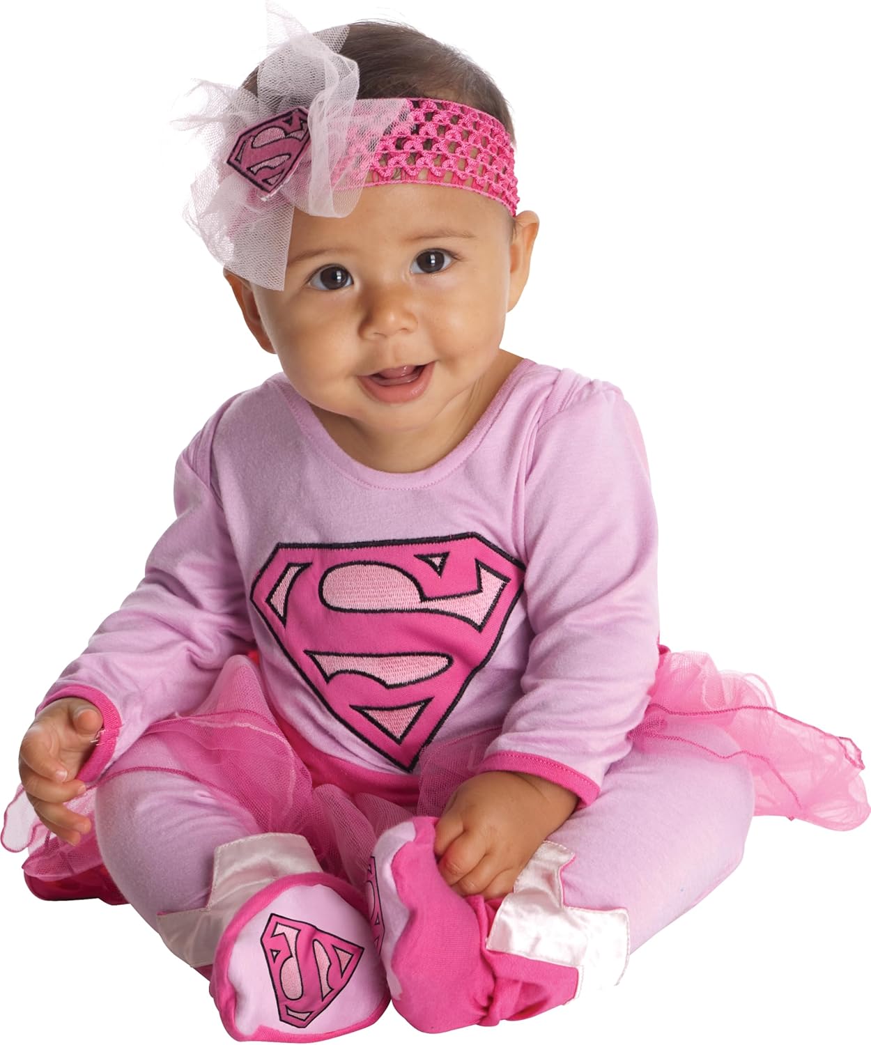 official dc comics superman sweet supergirl onesie costume for kids