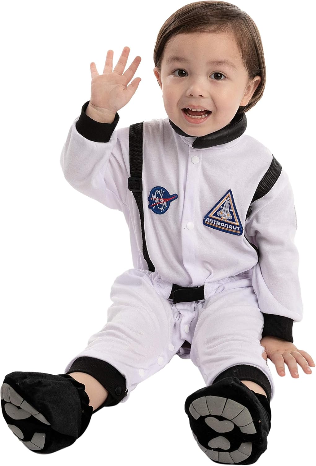 Spooktacular Creations Toddler Halloween Astronaut Costume - Space-themed BabyJumpsuit with Boots