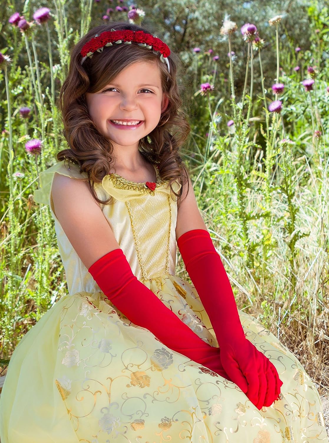 Little Adventures Yellow Princess Dress Up Costume for Girls