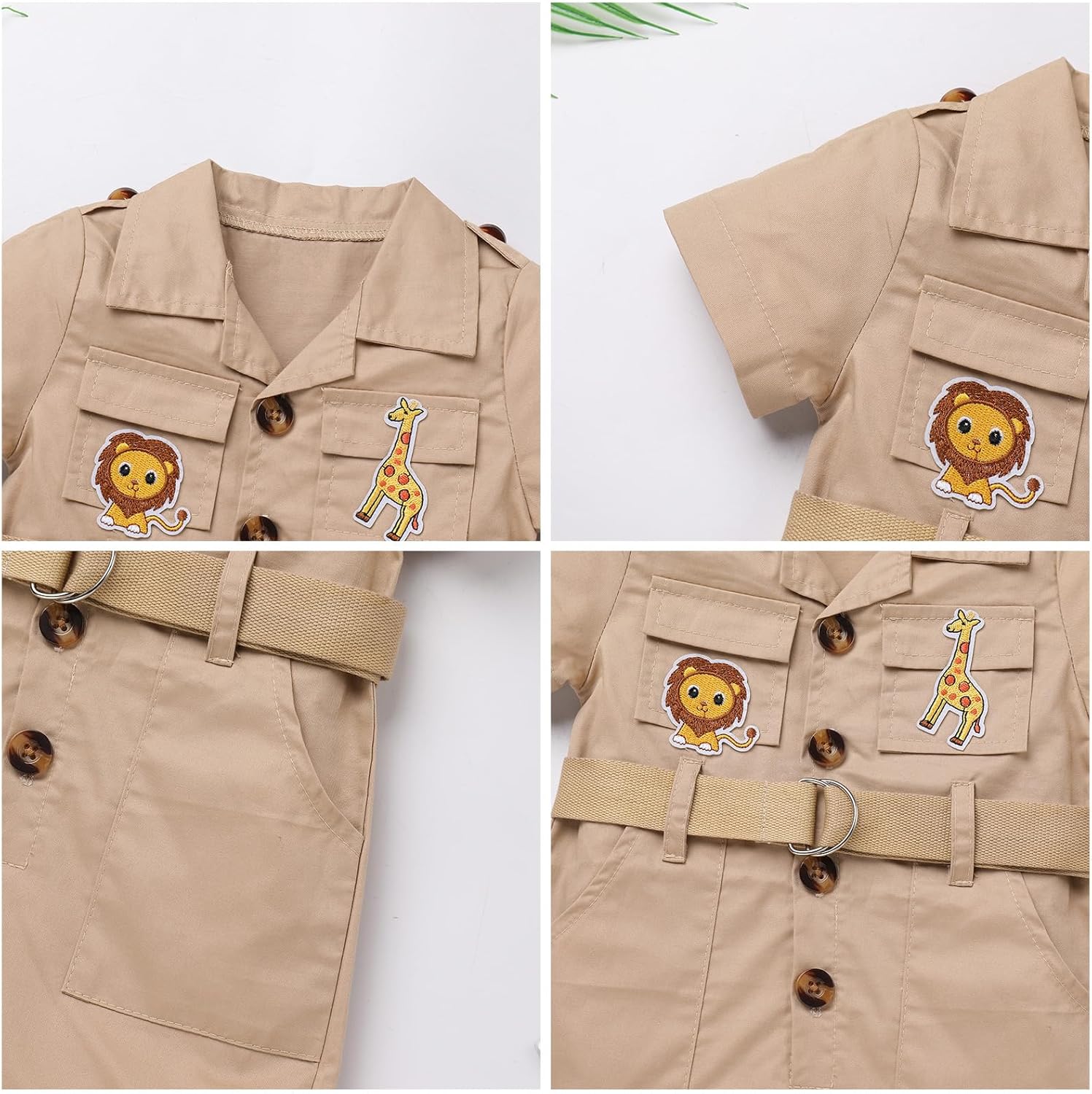Adventure Kids Baby Safari Outfit Zoo Keeper Jumpsuit for Little Ones