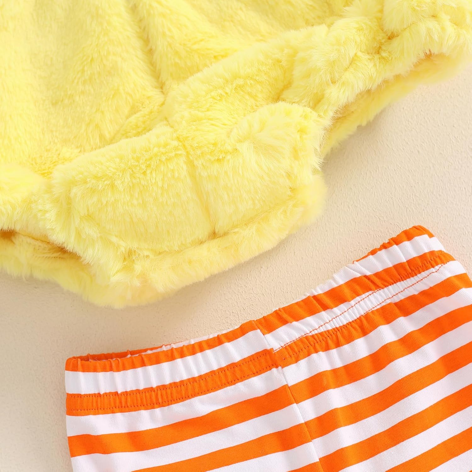Twopumpkin Baby Chick Halloween CostumeRomperLeggings