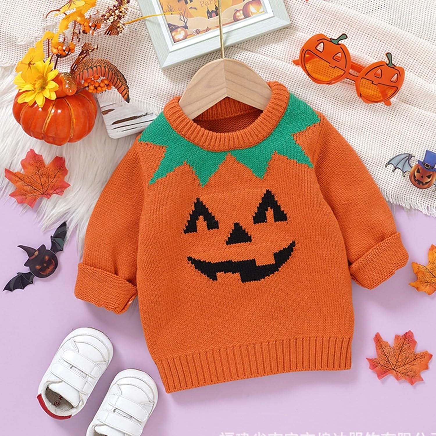 Warm Halloween Knitted Sweater - Autumn Baby Clothing