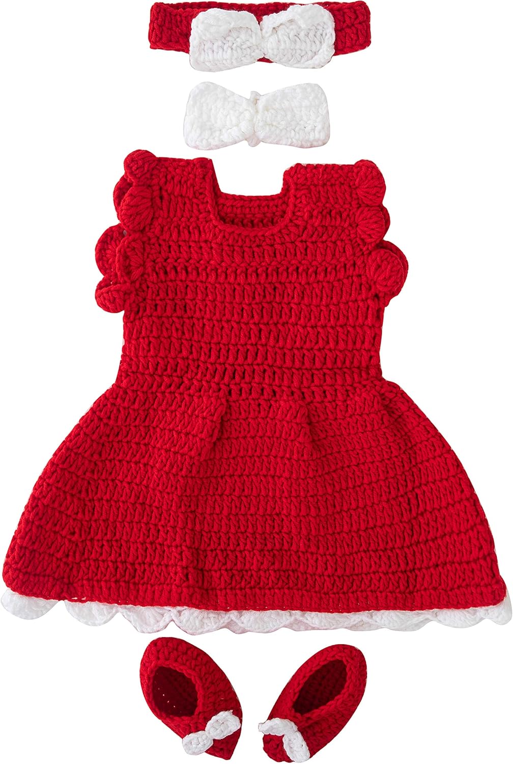 Coberllus Newborn Christmas Hat with Bodysuit