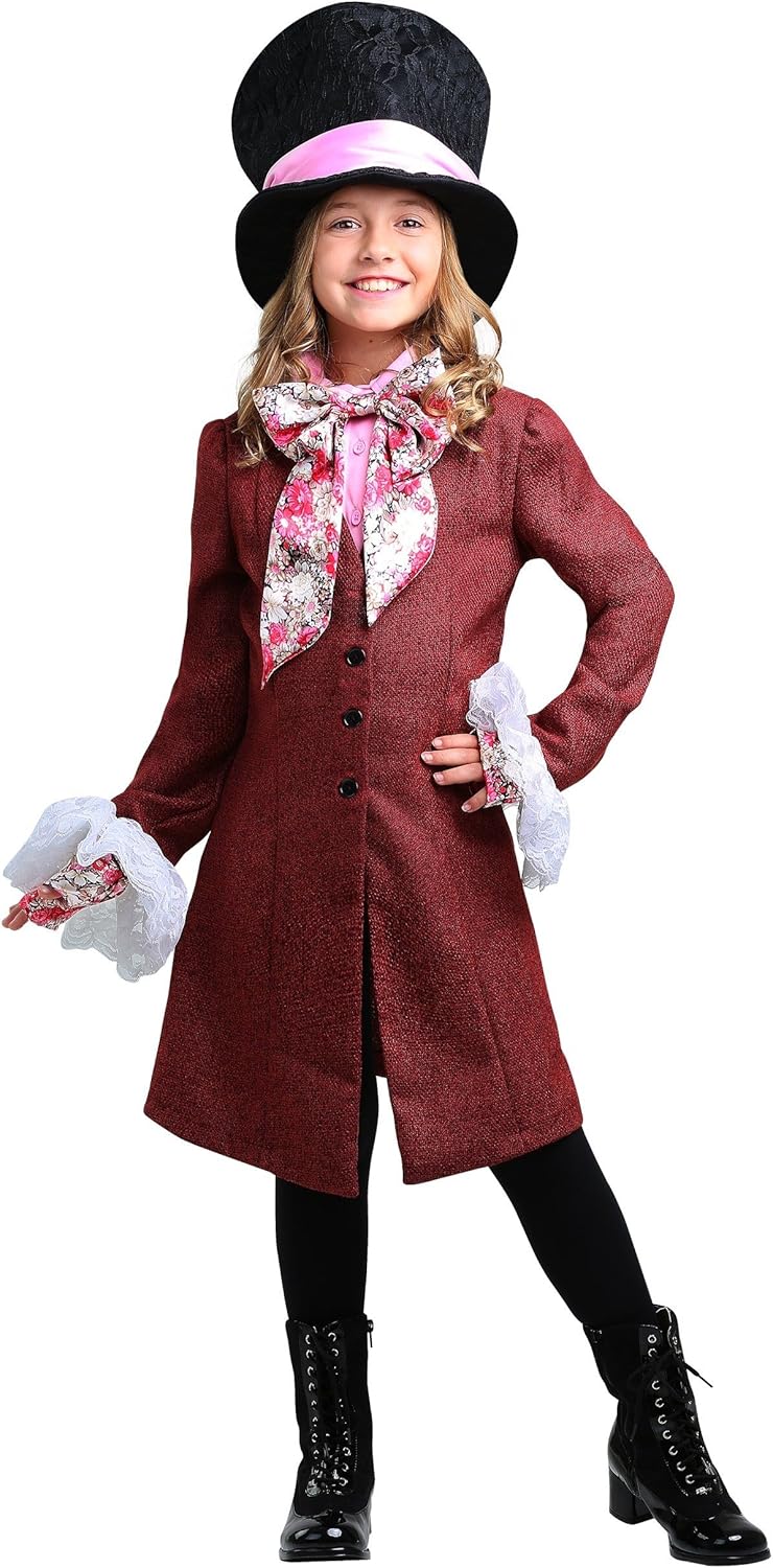 Mad Hatter Costume for Girls X-Large Halloween Costume
