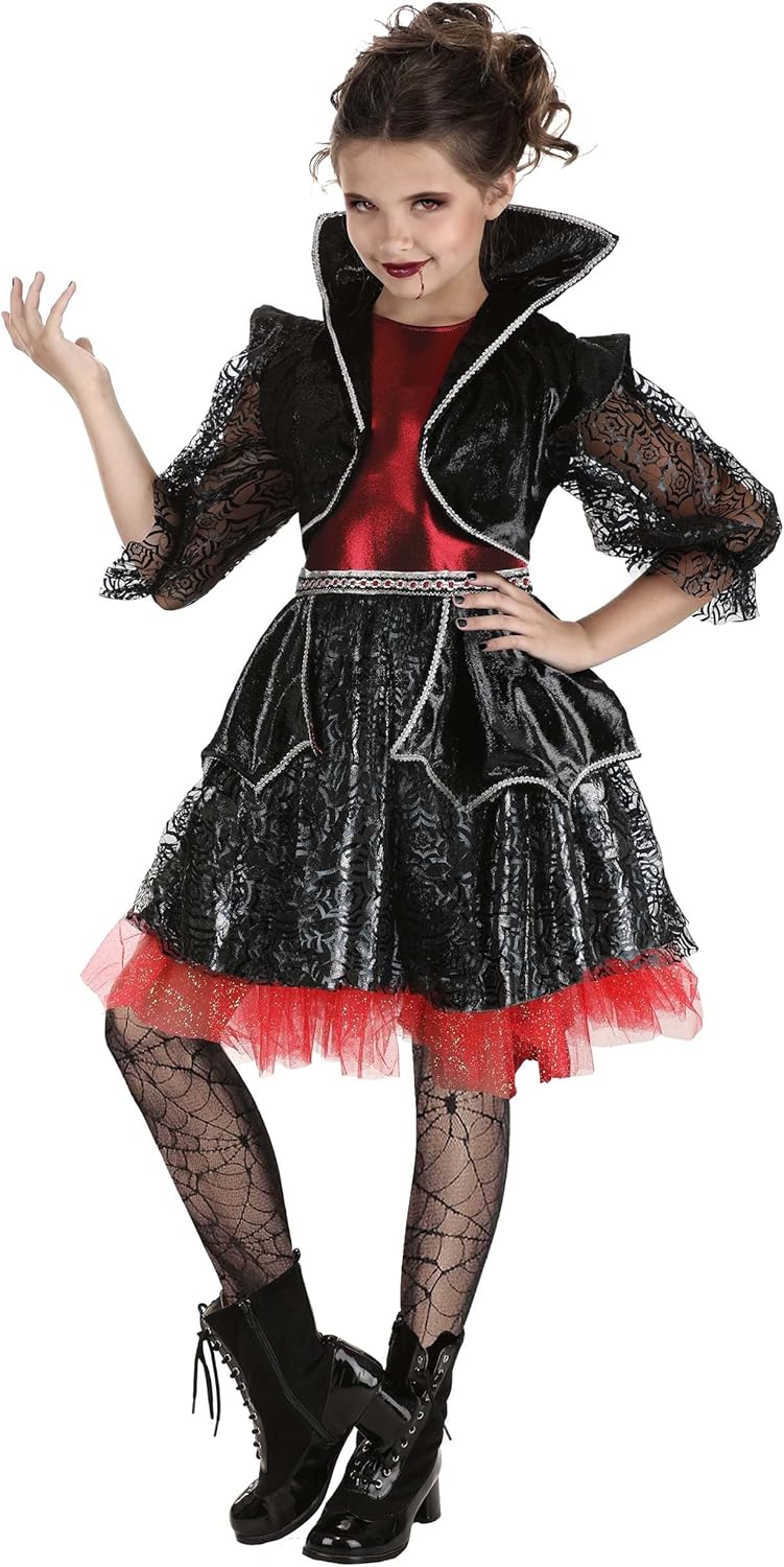 Gothic Vampire Costume for Girls Freddie Knight