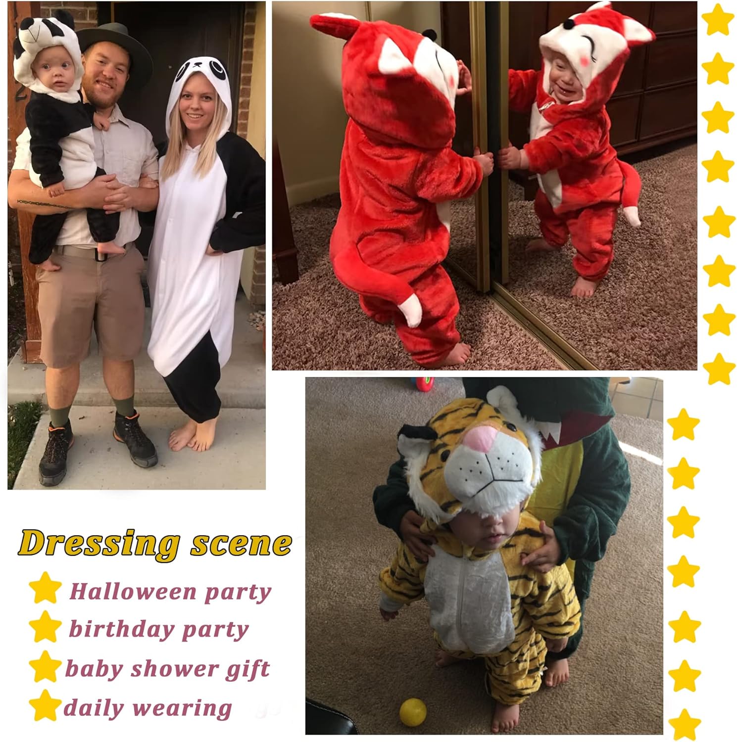 TONWHAR Unisex-Baby Halloween Animal Onesie Cartoon Animal OutcomeRomper for Kids