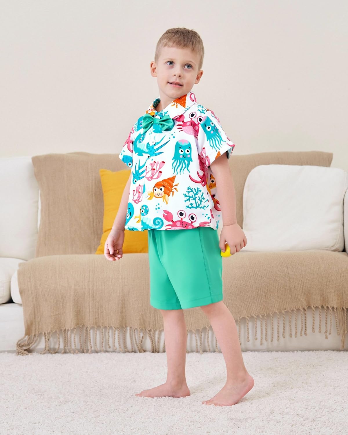XUANHAO Toddler Boys Summer Malaysian Hot Outfit Set
