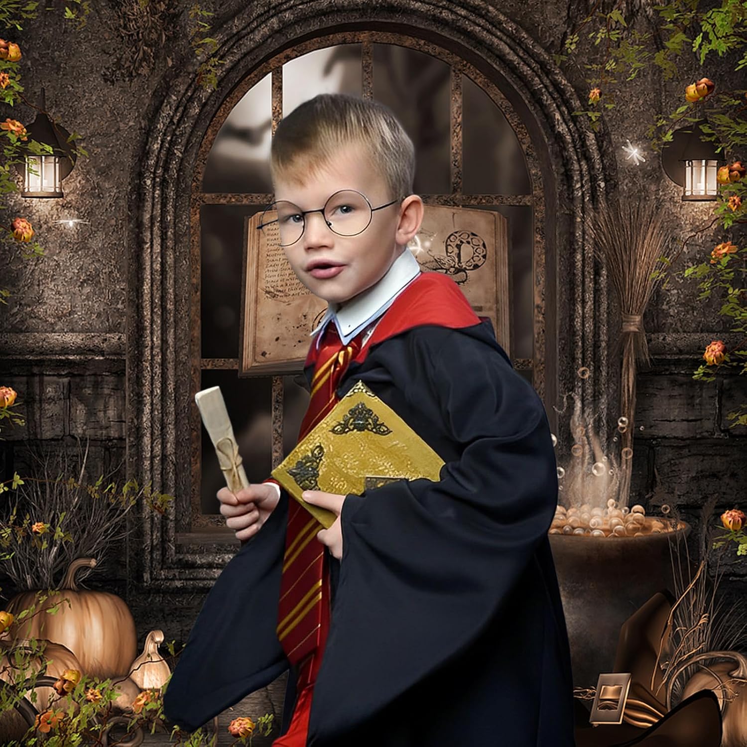 Kitimi Wizard Costume Set Perfect Halloween Party Accessories for Kids
