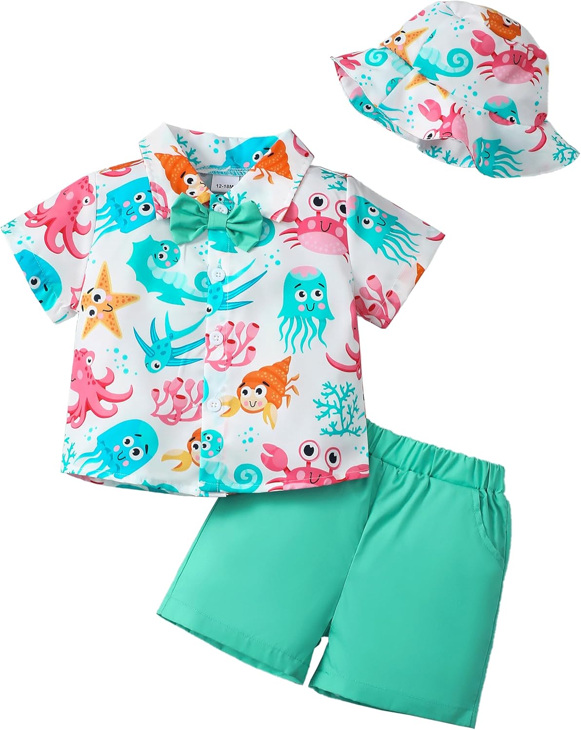XUANHAO Toddler Boys Summer Malaysian Hot Outfit Set