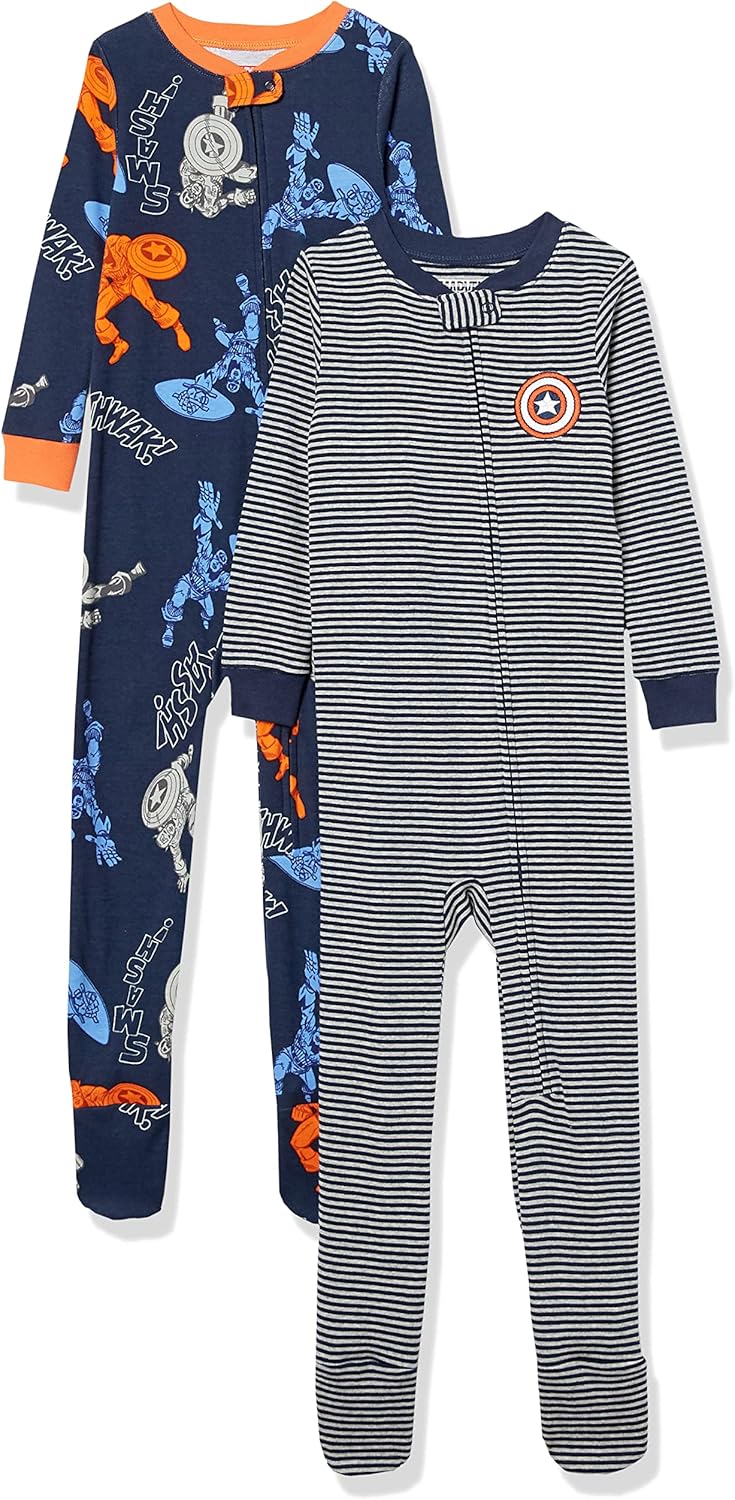 Amazon Essentials Disney Marvel Star Wars Must-Have Unisex Pajamas Layered Set