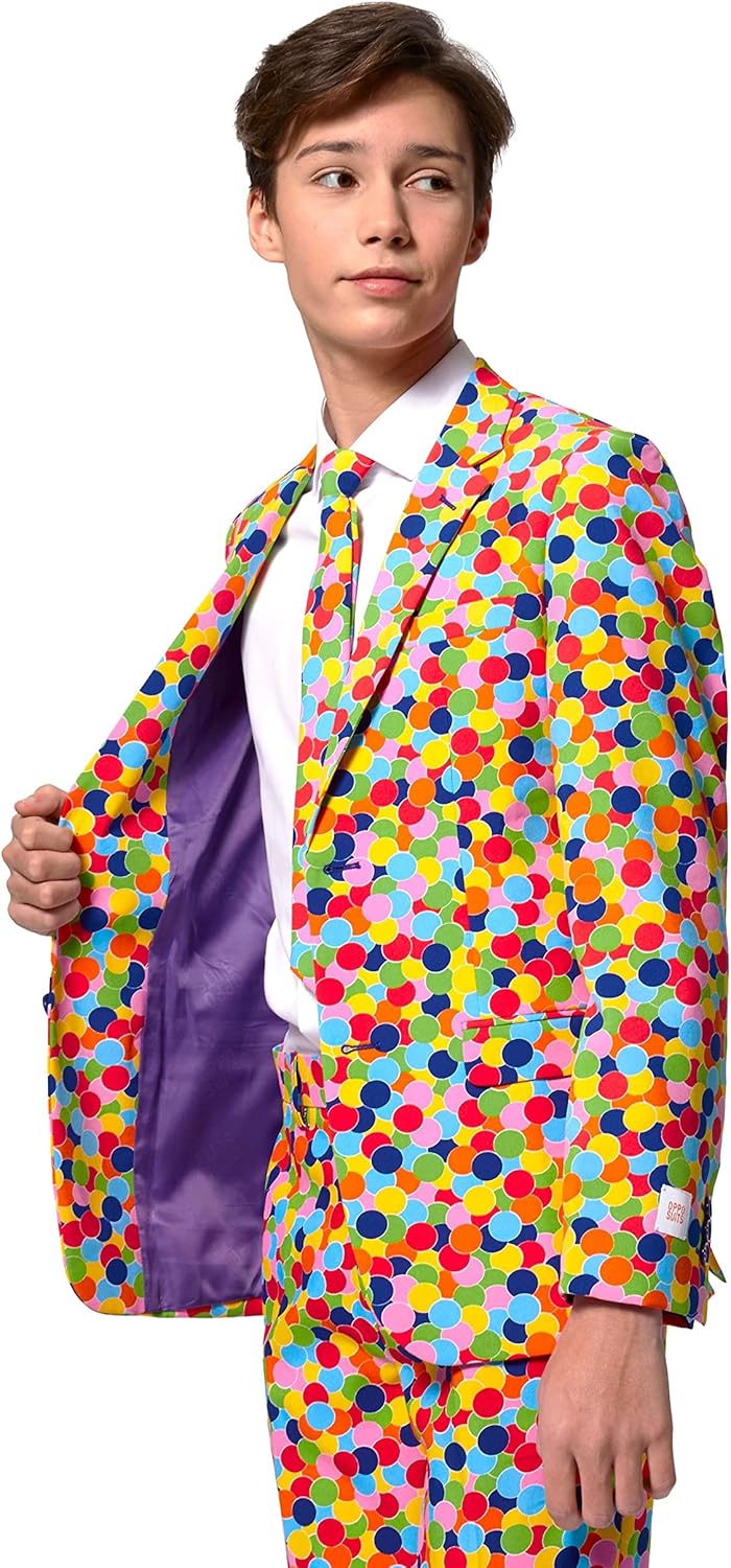 Confetti Suit for Teen Boys Aged 10-16 - Slim Fit - PDF party