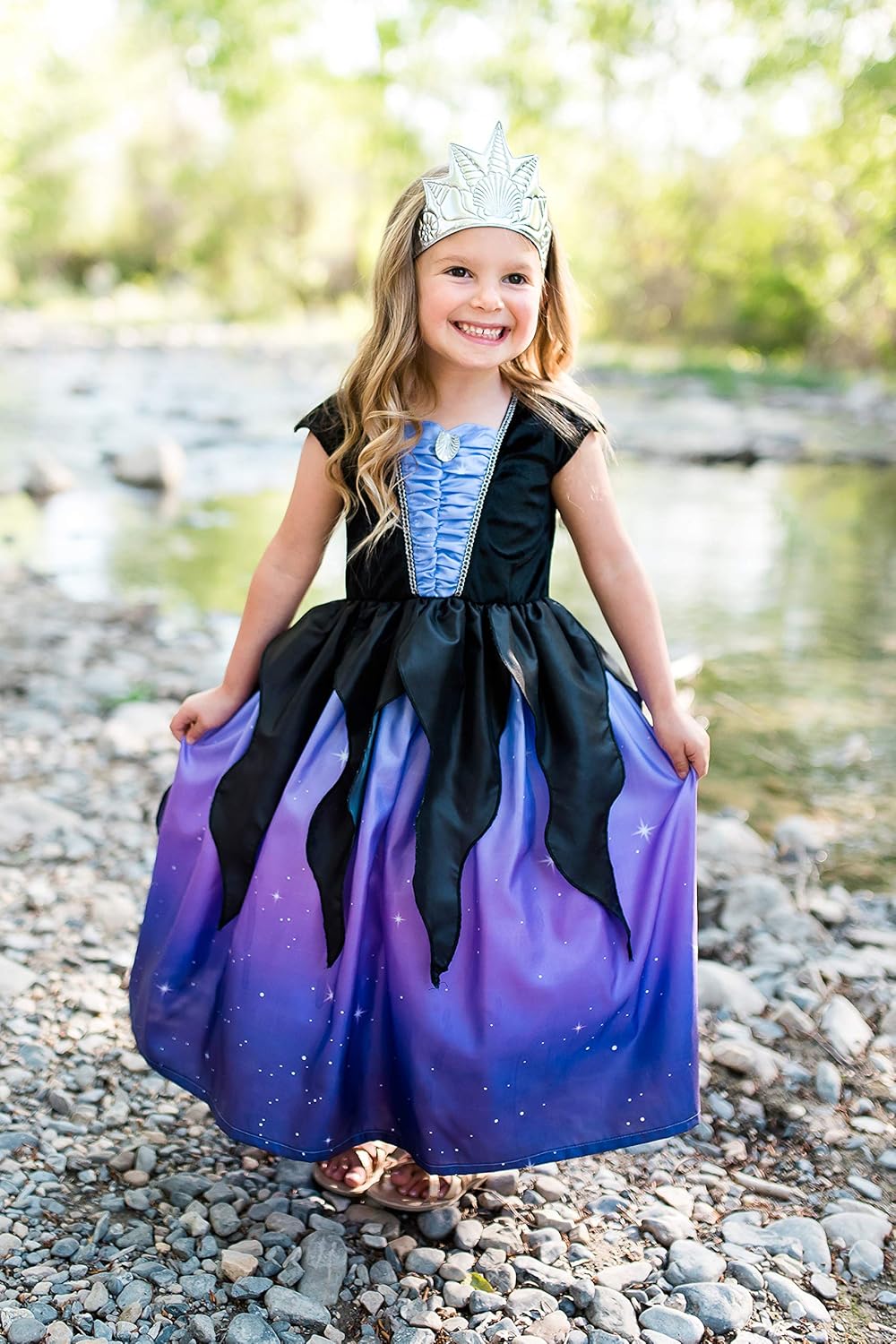 Little Adventures Sea Witch with Soft Crown Dress Up Costume