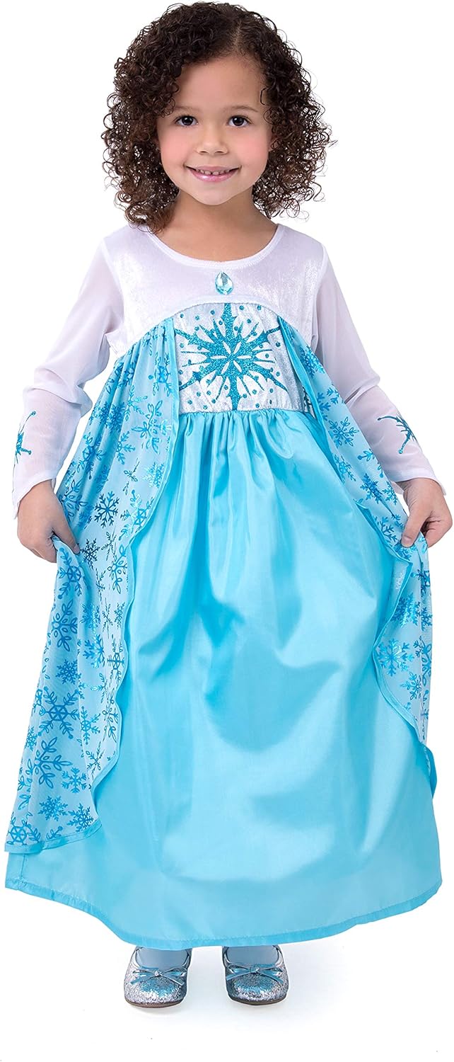 Dress Up as the Ice Princess Machine Washable Play-Friendly Kids Costumes