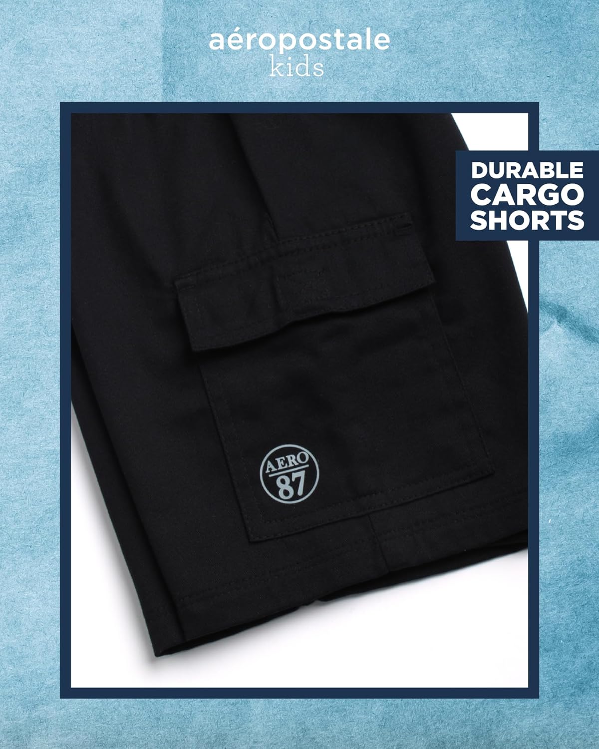 AEROPOSTALE Boys Short Sleeve Polo Shirt and Cargo Shorts Set