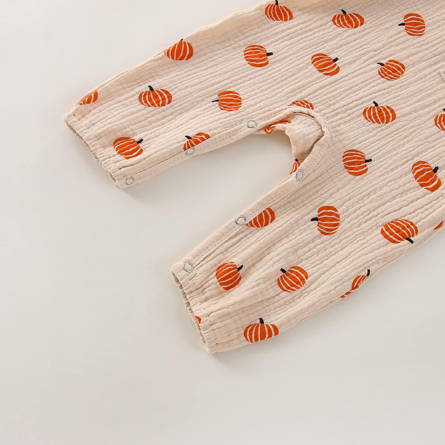 Halloween Baby Boy Girl Outfit Pumpkin Long Sleeve Onesie Romper Jumpsuit