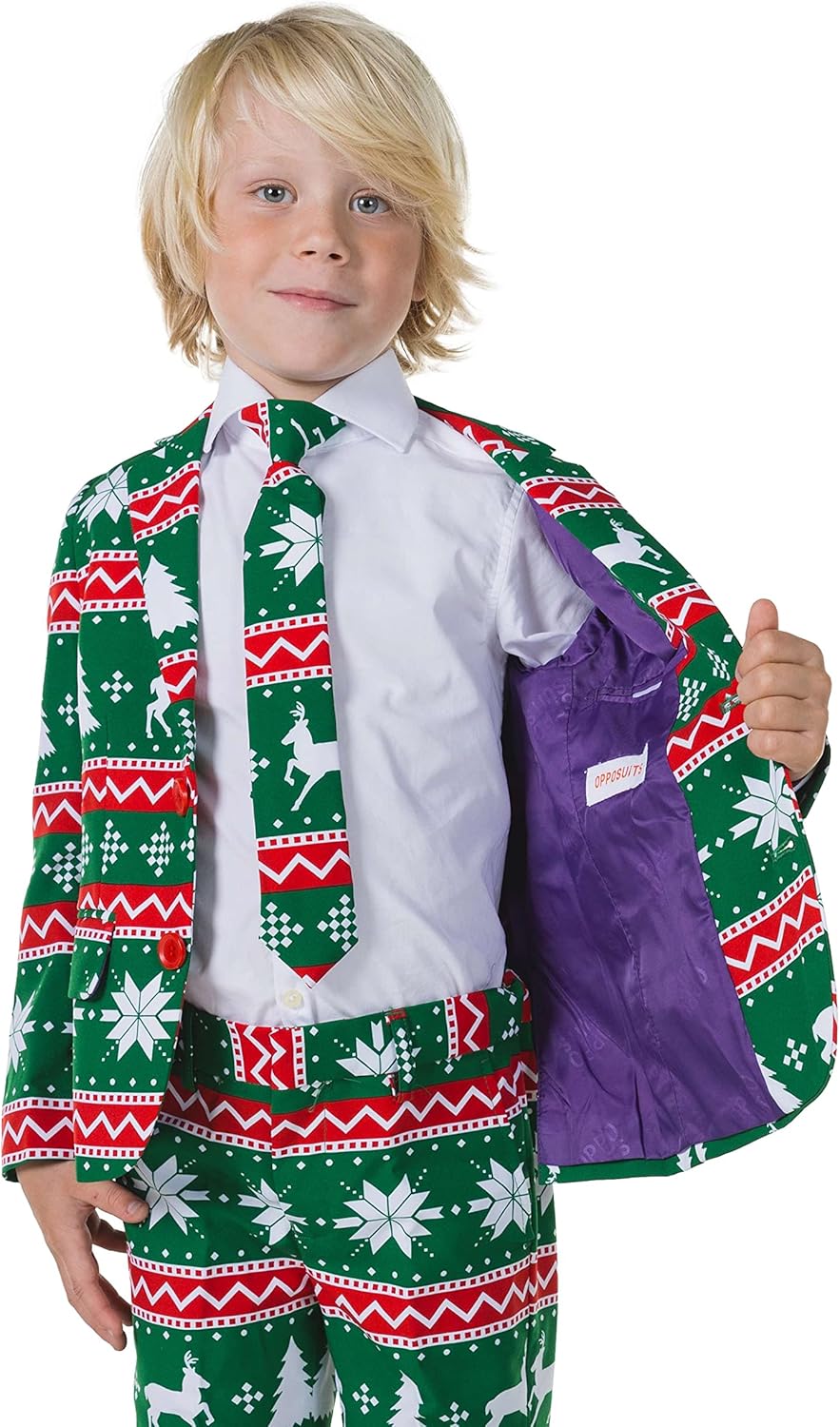 Opposuits Boys Festive Christmas Suit - Perfect for Xmas