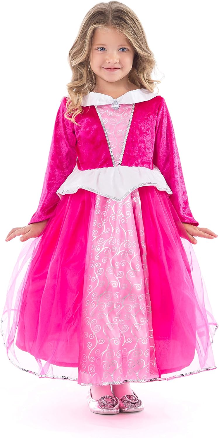 Little Adventures Princess Dress Machine Washable Soft Costume for Girls