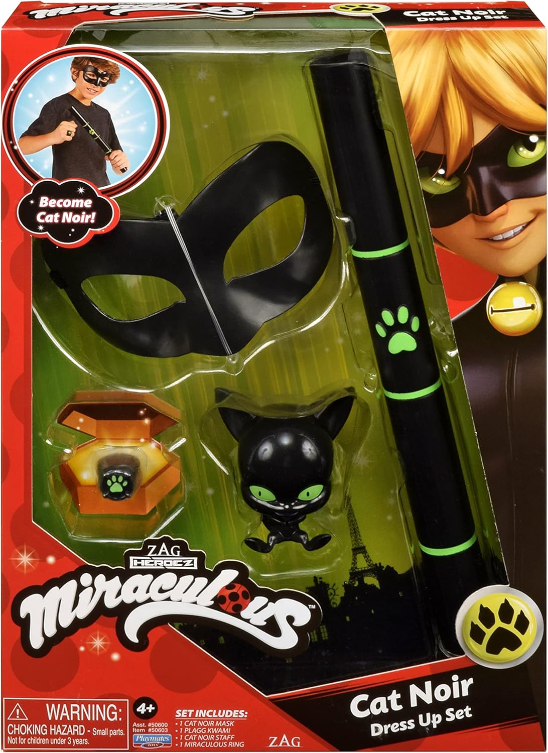 Mirror Cat Noir Super Hero Role Play Set for Kids