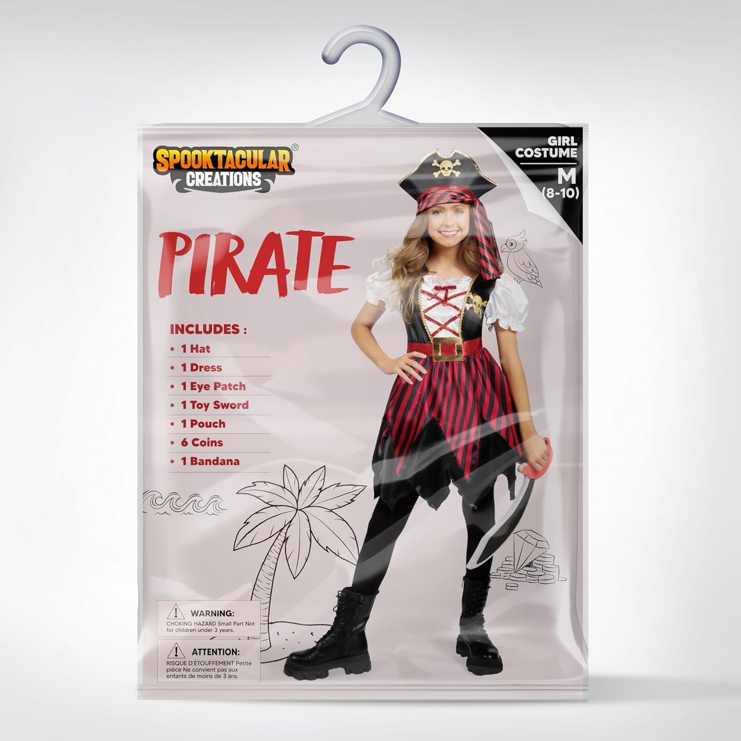 Spooktacular Kids Pirate Dress Halloween Costume for Girls Safe and Comfortable