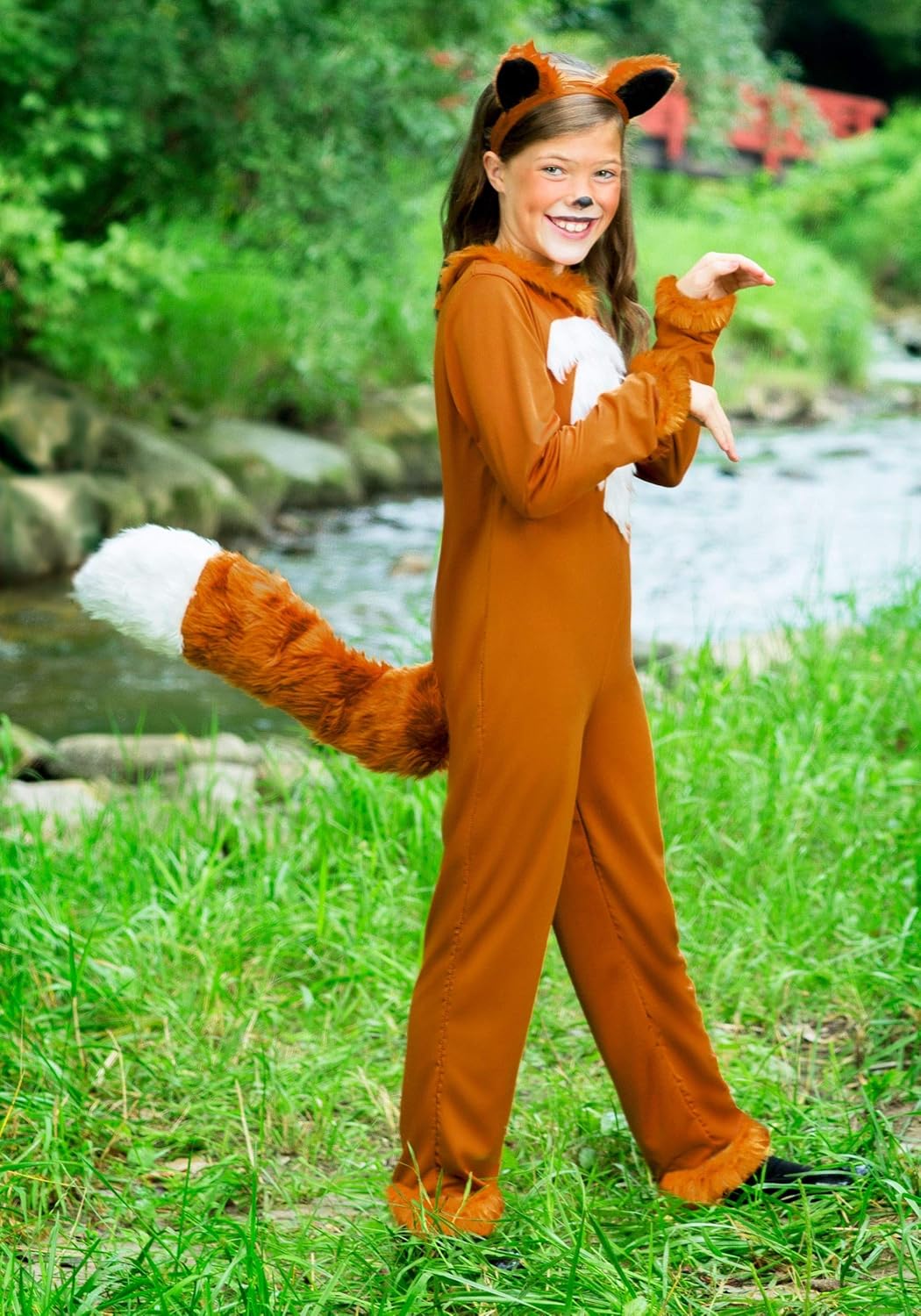 Fun Costumes Girls Sly Fox Costume with Headband Halloween Kids Costume