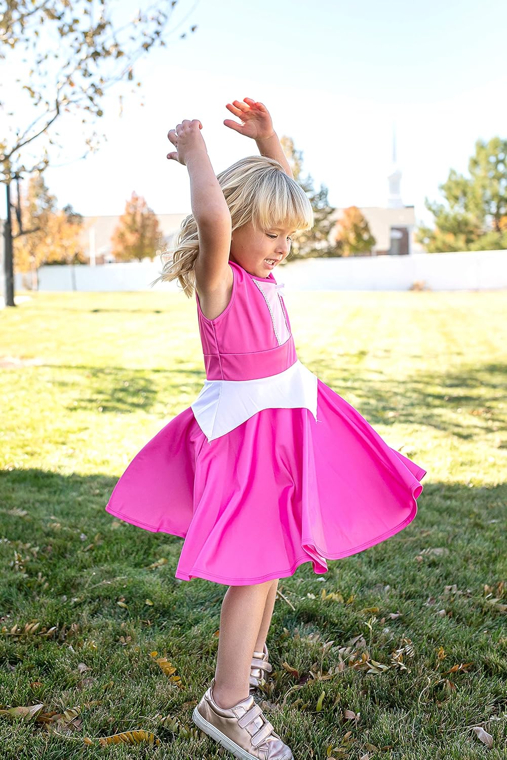 Little Adventures Pink Princess Twirl Dress for Girls 1-12