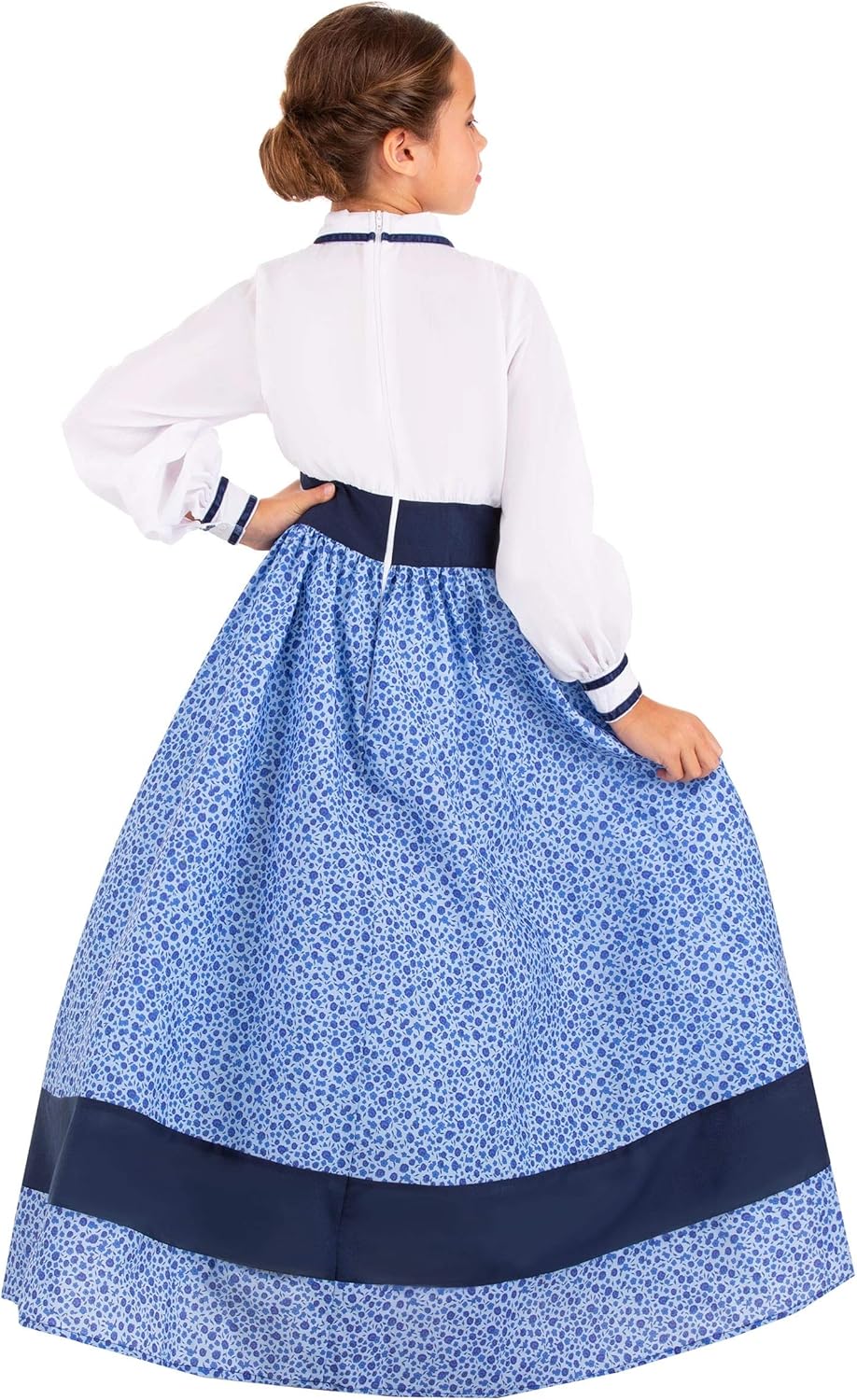 Girls Prairie Costume Dress With Cameo Wild West Halloween Fun