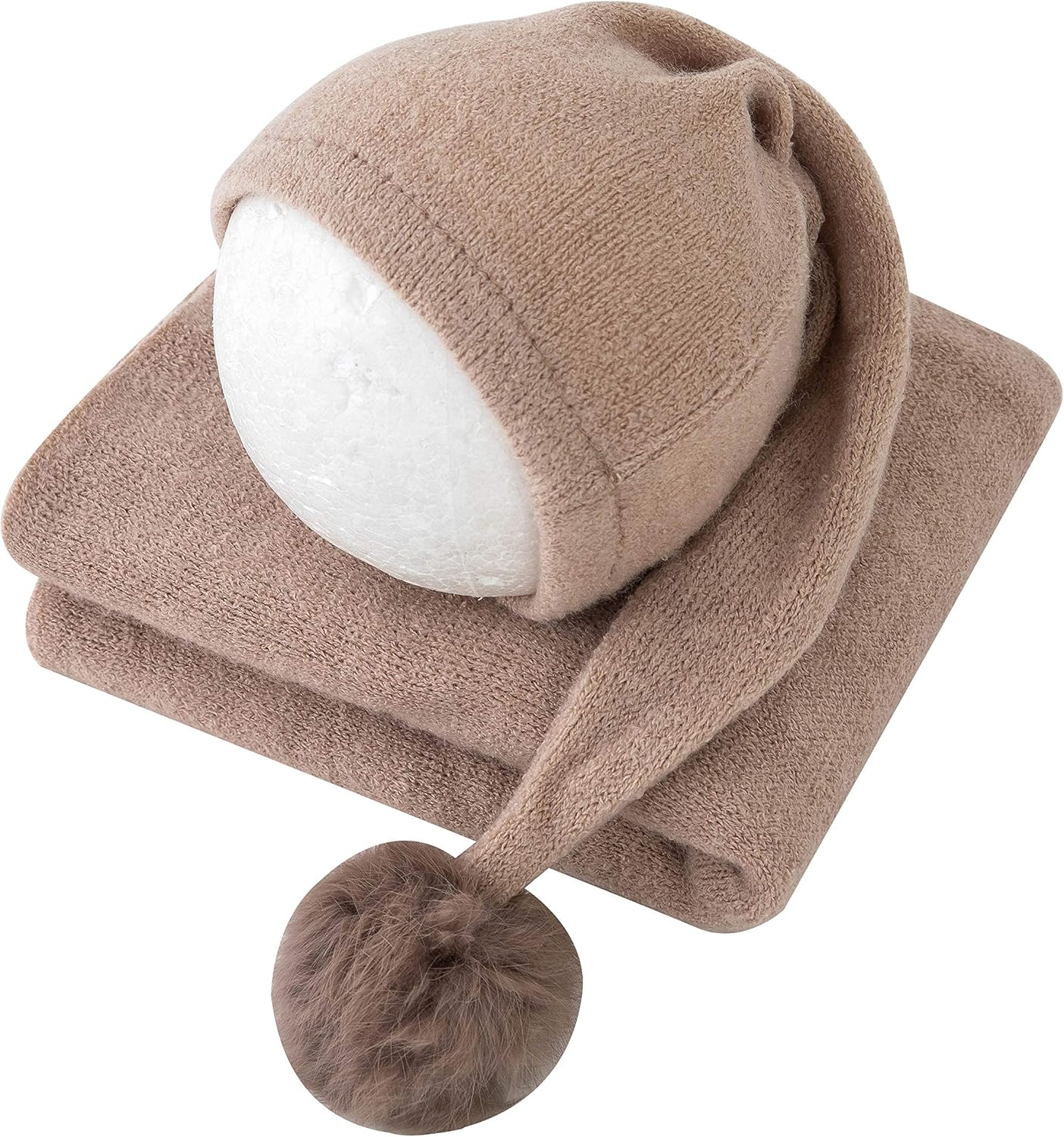 Newborn Baby Photography Props Sleepy Hats and Fabric Wrap