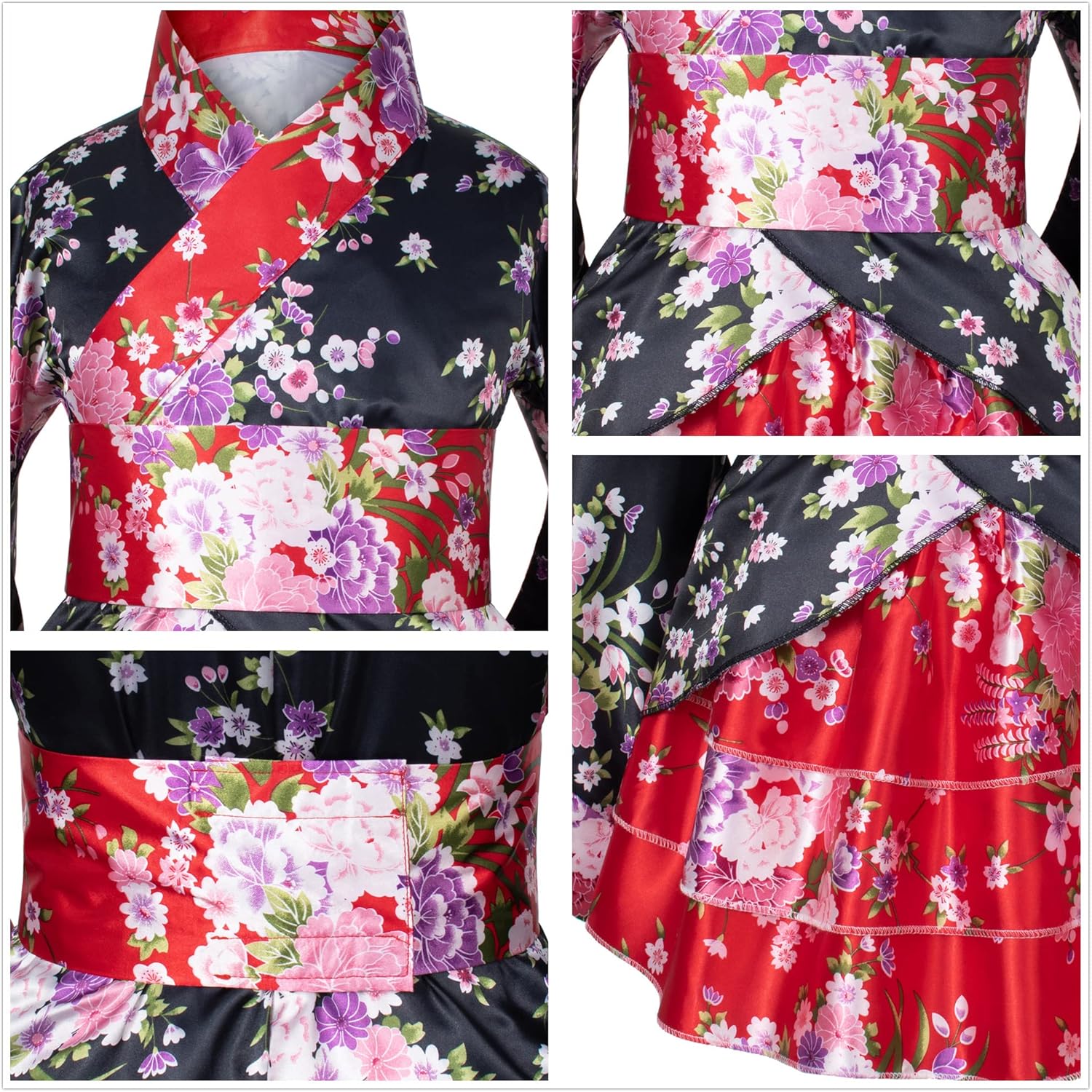 Japanese Trad Kids Kimono Robe Set 6 Piece Sizes 100-150cm
