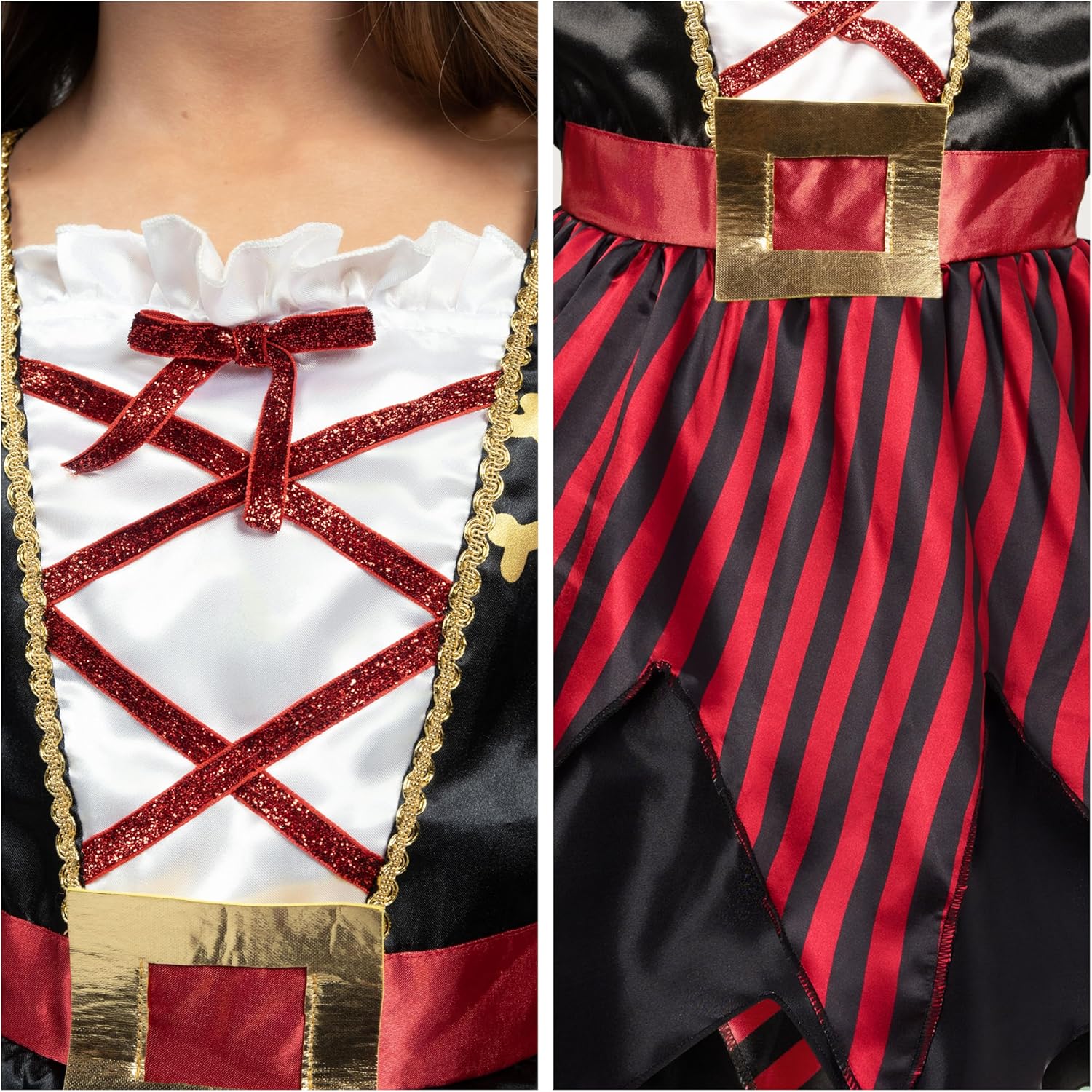 Spooktacular Kids Pirate Dress Halloween Costume for Girls Safe and Comfortable