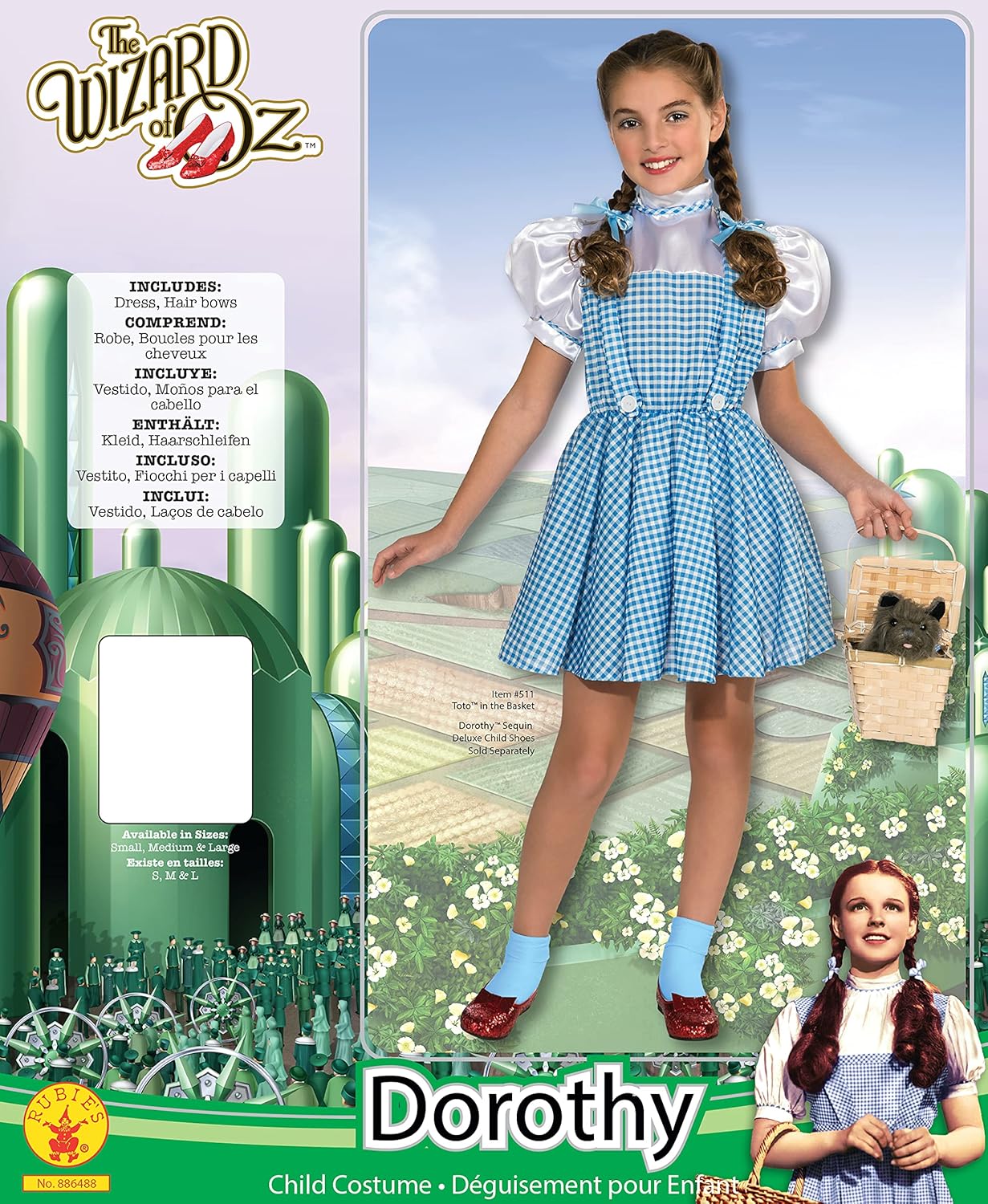 Dorothys Wizard of Oz Halloween Sensations Costume 75th Edition